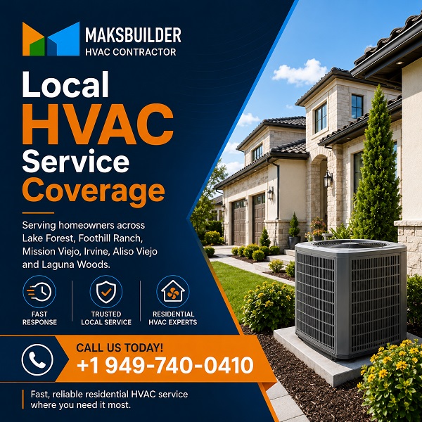 Professional HVAC service visual for residential heating and cooling work in Lake Forest