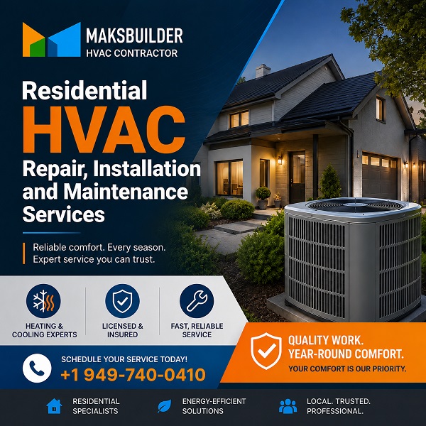 HVAC installation and replacement visual for residential service in Lake Forest