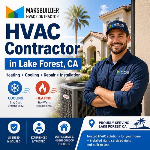 HVAC contractor service in Lake Forest, CA