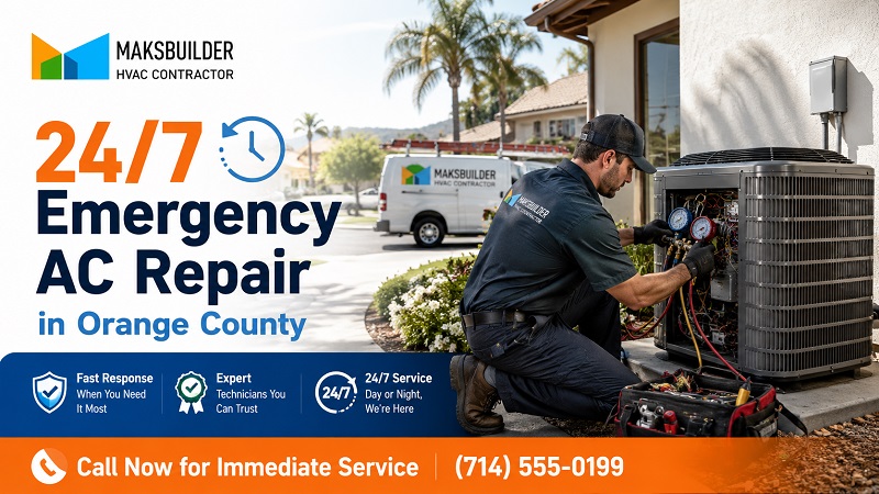 24 hour emergency AC repair diagnostics by Maksbuilder