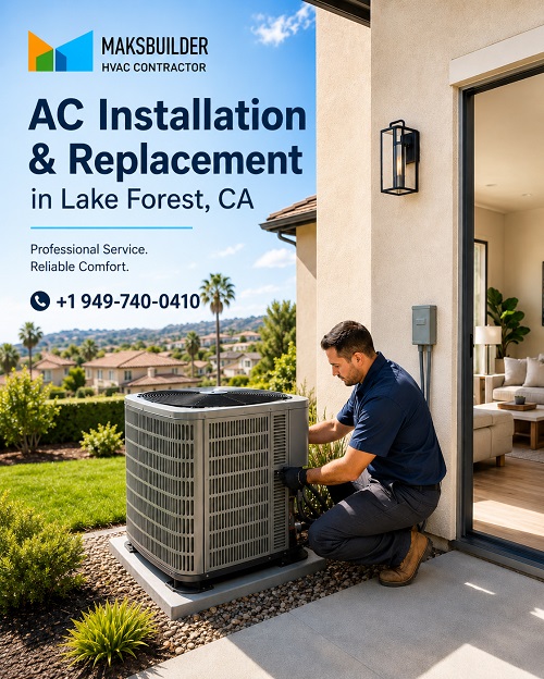 High-efficiency AC installation and replacement service in Orange County, CA