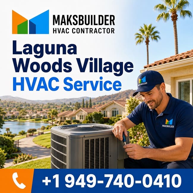 MaksBuilder technician providing residential HVAC service