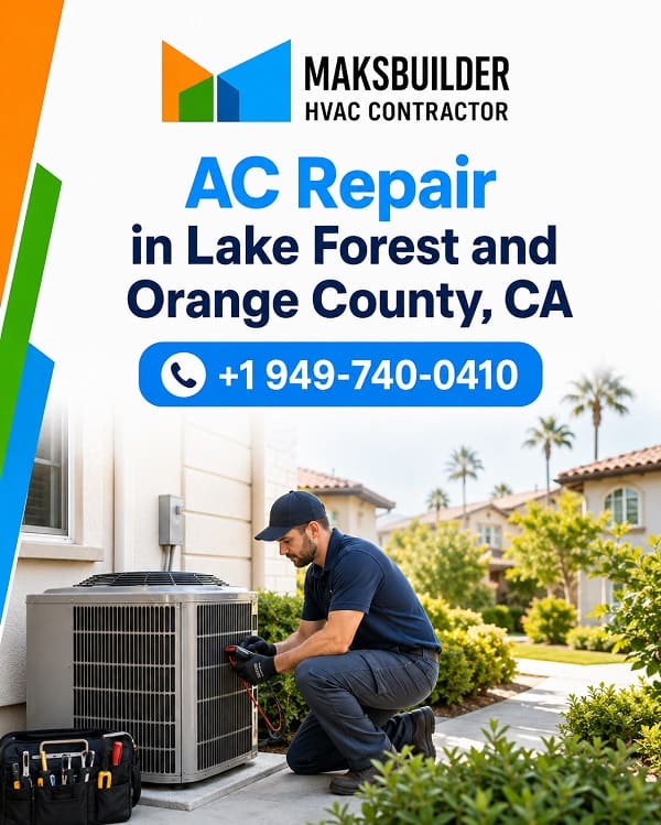 Air conditioning repair service for an Orange County home