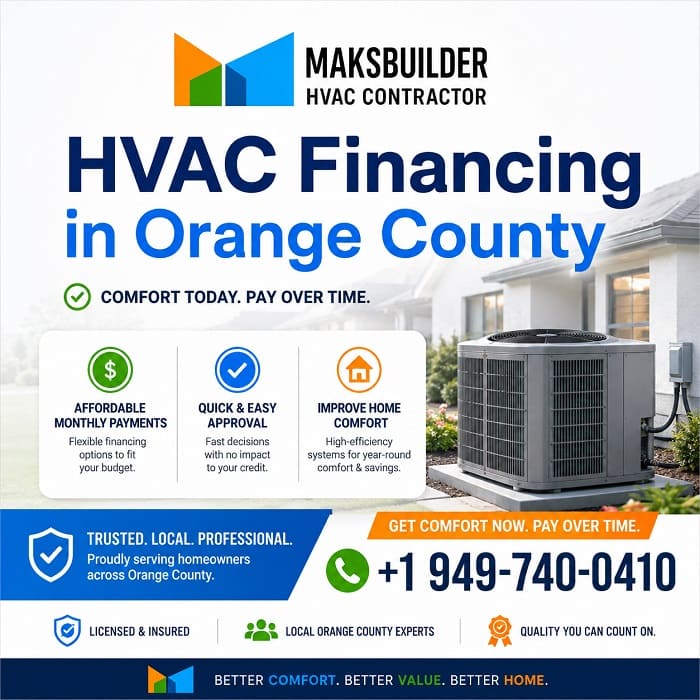 HVAC financing estimate review in Orange County