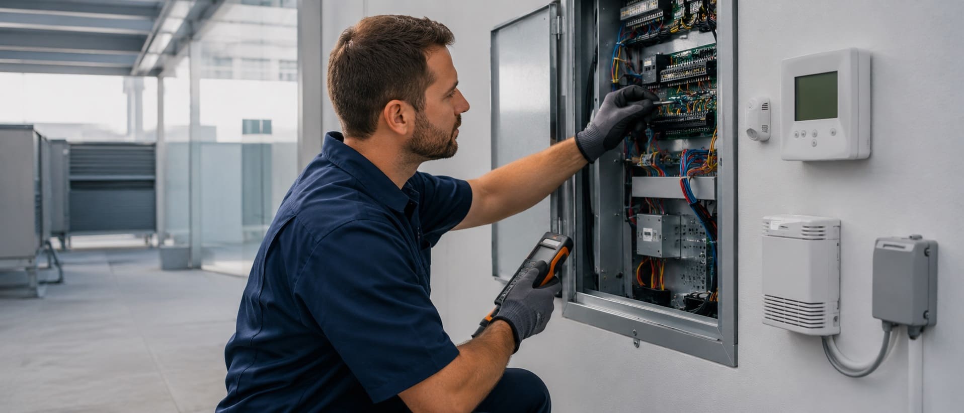 Commercial HVAC thermostat and control service in Orange County