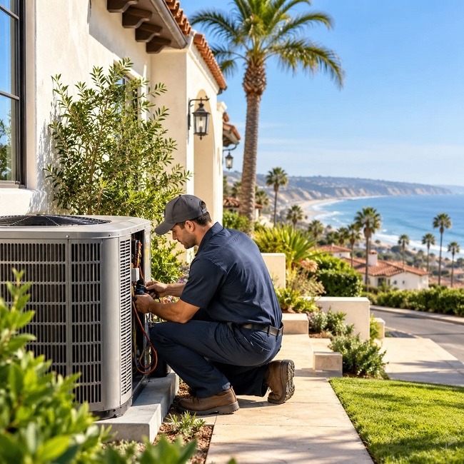 MaksBuilder heating and air conditioning services in San Clemente, California
